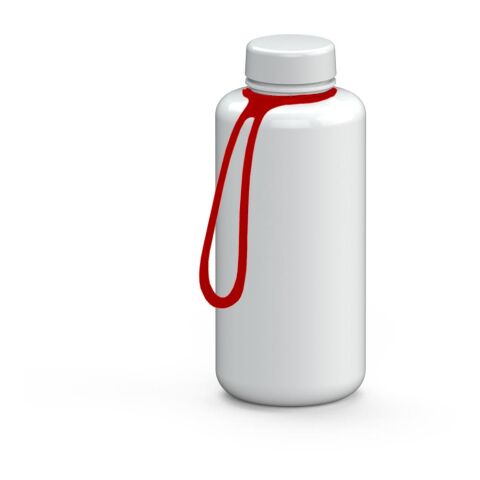 Trinkflasche "Refresh", 1,0 l, inkl. Strap weiß | ohne Werbeanbringung | Nicht verfügbar | Nicht verfügbar