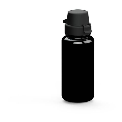 Werbeartikel Trinkflasche "School", 400 ml – schwarz – mit Logo bedruckt