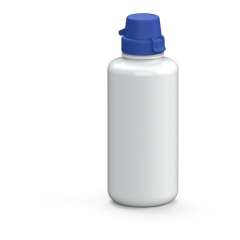 Werbeartikel Trinkflasche School 1 Liter aus Tritan™ geschmacksneutral 1000ml grosse Öffnung – weiss – mit Logo bedruckt