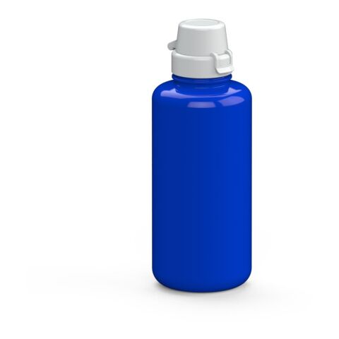 Werbeartikel Trinkflasche School 1 Liter aus Tritan™ geschmacksneutral 1000ml grosse Öffnung – trend-blau PS – mit Logo bedruckt