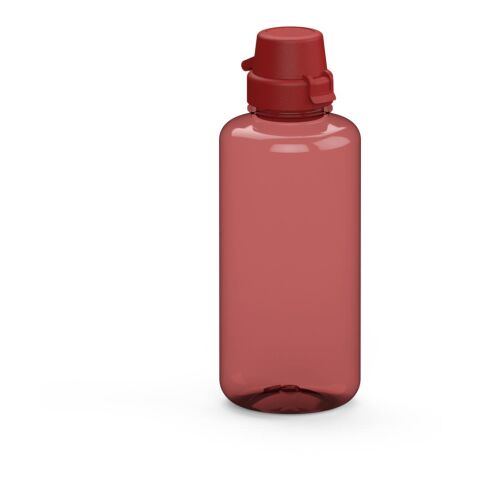 Werbeartikel Trinkflasche School 1 Liter aus Tritan™ geschmacksneutral 1000ml grosse Öffnung – rot – mit Logo bedruckt