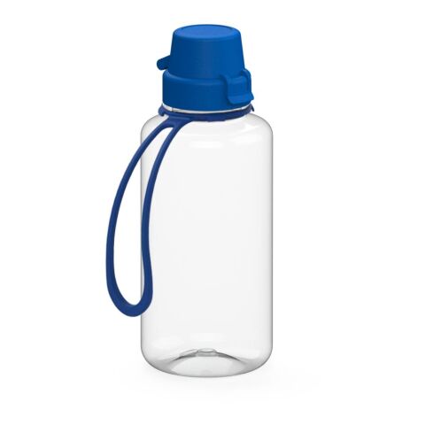Werbeartikel Trinkflasche "School", 700 ml, inkl. Strap – weiss – mit Logo bedruckt