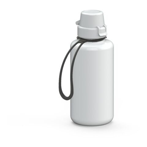 Trinkflasche "School", 700 ml, inkl. Strap weiß | ohne Werbeanbringung | Nicht verfügbar | Nicht verfügbar