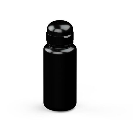Werbeartikel Trinkflasche Sports 400 ml Tritan geschmacksneutral grosse Öffnung kinderfreundlicher Verschluss auslaufsicher – schwarz – mit Logo