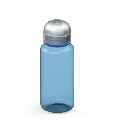 Trinkflasche &quot;Sports&quot;, 400 ml transparent blau | ohne Werbeanbringung | Nicht verfügbar | Nicht verfügbar