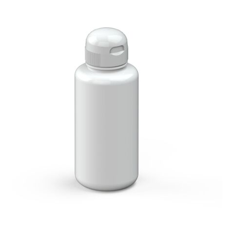 Werbeartikel Tritan Sport Trinkflasche 700 ml Sports kindgerechter Verschluss auslaufsicher BPA-frei – weiss – mit Logo bedruckt
