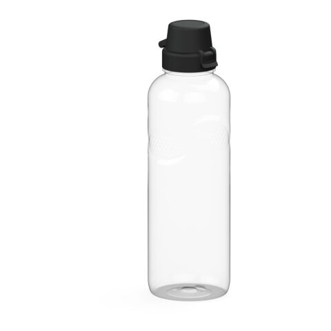 Werbeartikel Trinkflasche Carve "School", 1,0 l – weiss – mit Logo bedruckt