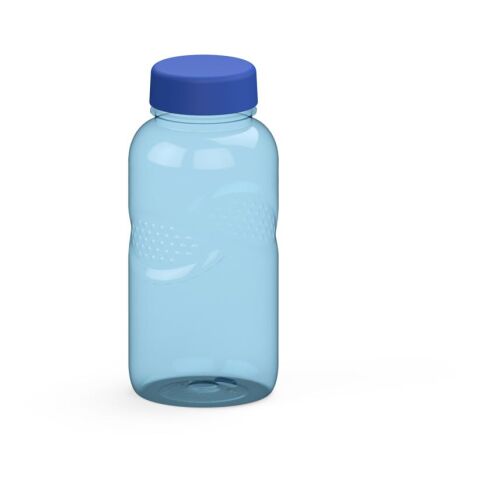 Werbeartikel Trinkflasche Carve "Refresh", 500 ml – trend-blau PS – mit Logo bedruckt