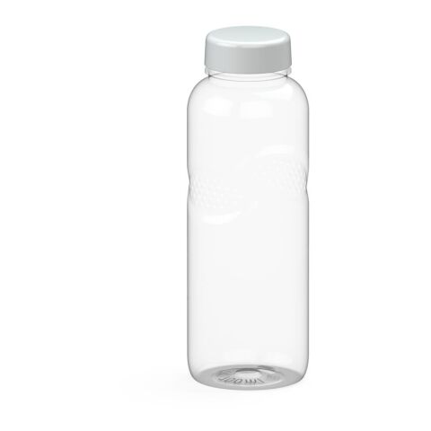 Werbeartikel Carve Refresh 700 ml Trinkflasche aus Tritan™ kohlensäuregeeignet mit Griffmulden & Digitaldruck-Deckel – weiss – mit Logo bedruckt