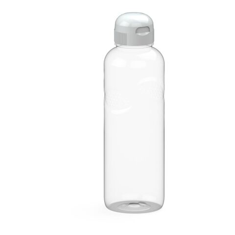 Werbeartikel Carve Sports 1,0 L Trinkflasche Tritan™ mit Griffmulden & kindgerechtem Verschluss auslaufsicher & robust – weiss – mit Logo bedruckt