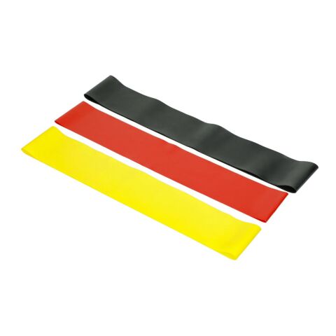 Gymnastikband „Workout“, 3er Set mehrfarbig | ohne Werbeanbringung | Nicht verfügbar | Nicht verfügbar
