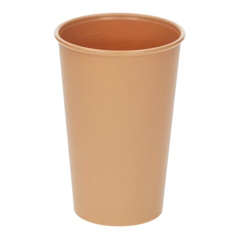 Nachhaltiger Werbeartikel Becher "ToGo", 0,3 l – transparent-milchig – mit Logo bedruckt