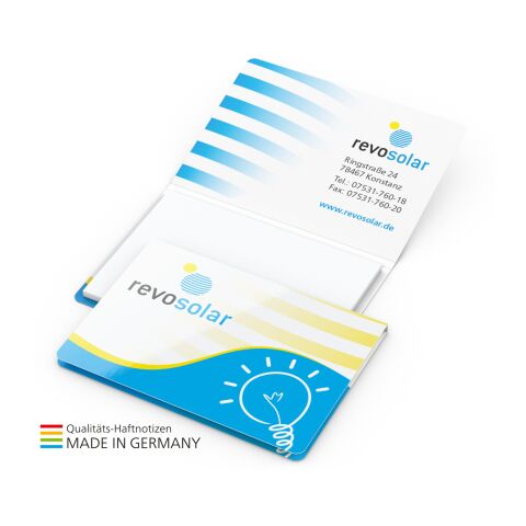Haftnotiz Memo-Card Bestseller bunt | Nicht verfügbar | 4C-Quality | ohne Werbeanbringung | Haftnotiz weiß