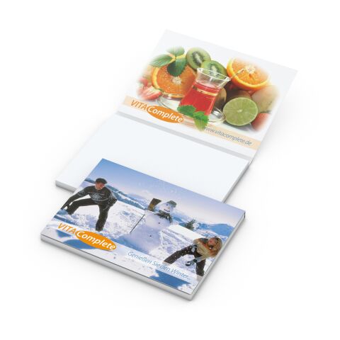 Haftnotiz Cover Karton Bestseller Bunt | 100 × 72 mm | Nicht verfügbar | ohne Werbeanbringung | 4C-Quality | Haftnotiz Weiß | Gloss