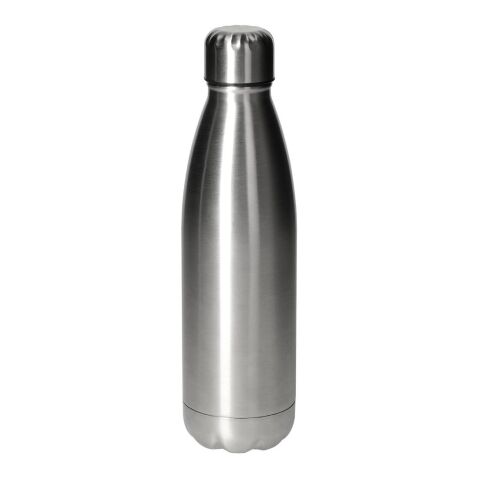Werbeartikel Edelstahlflasche "Colare", 0,70 l, einwandig – silber – mit Logo bedruckt