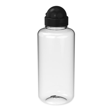 Werbeartikel Tritan Kinder Trinkflasche 1,0 l Junior grosser Schraubverschluss BPA-frei auslaufsicher – weiss – mit Logo bedruckt