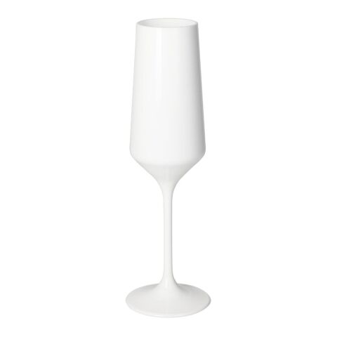 Werbeartikel Sektglas "Vista" – weiss – mit Logo bedruckt
