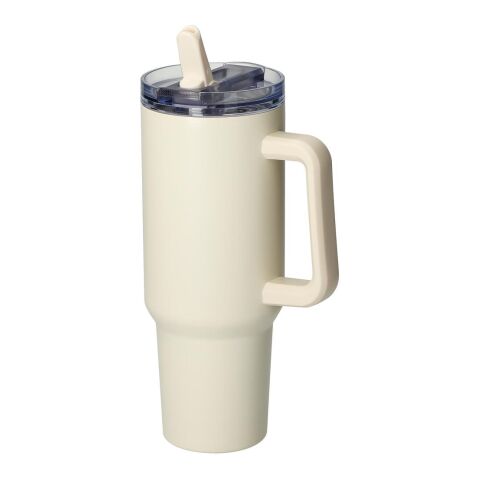 Werbeartikel Vakuumbecher "Tampa" 1,2 l – natur – mit Logo bedruckt