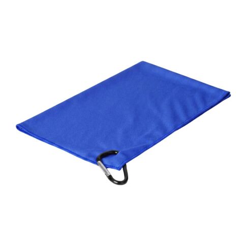Werbeartikel Golfhandtuch "Fairway" – trend-blau PS – mit Logo bedruckt
