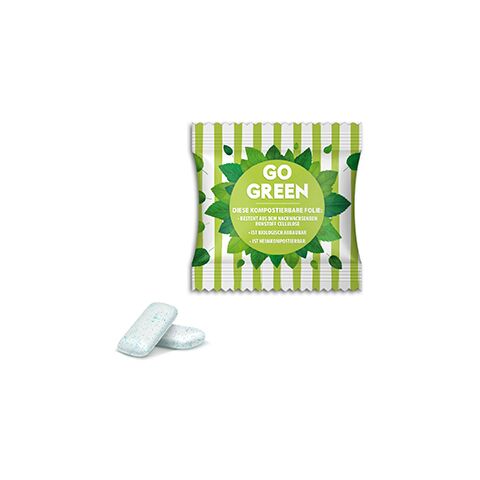 Extra Professional Strong Mint Gums weiß | ohne Werbeanbringung | kompostierbare Folie