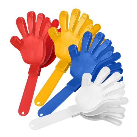 Werbeartikel Klapper Hand 3-tlg. lautstarker Stadion-Krachmacher Klatschhand Fanartikel für Sport-Events & Messen – schwarz – mit Logo bedruckt