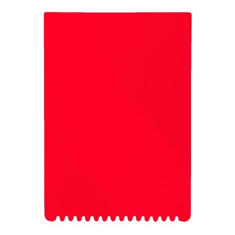 Werbeartikel Eiskratzer "Rechteck" – rot – mit Logo bedruckt