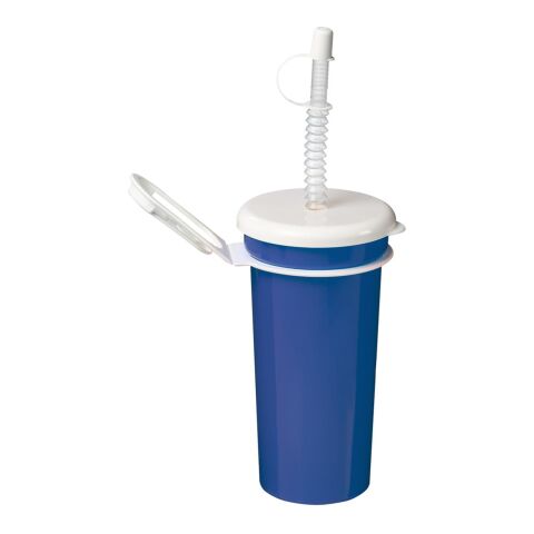 Werbeartikel Trinkbecher "Take Away" 0,5 l – trend-blau PS – mit Logo bedruckt