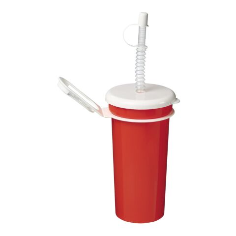 Werbeartikel Trinkbecher "Take Away" 0,5 l – rot – mit Logo bedruckt