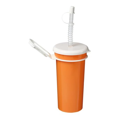 Werbeartikel Trinkbecher "Take Away" 0,5 l – orange – mit Logo bedruckt