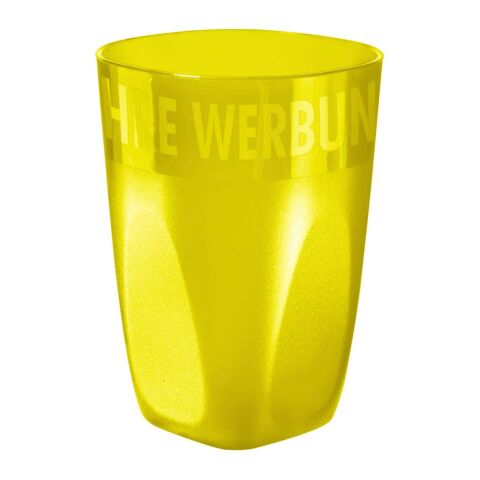 Werbeartikel Trinkbecher "Midi Cup" 0,3 l – standard-gelb – mit Logo bedruckt