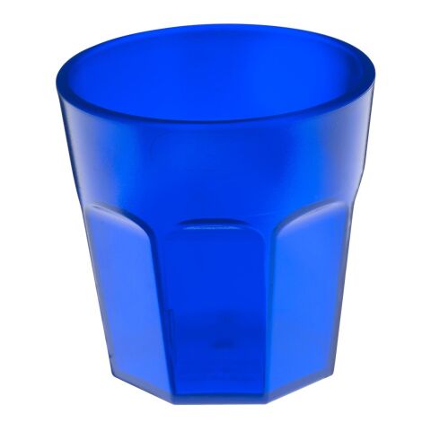Werbeartikel 0,25 l Trinkbecher Tumble aus stabilem Kunststoff mit geprägter Füllmarkierung – trend-blau PS – mit Logo bedruckt