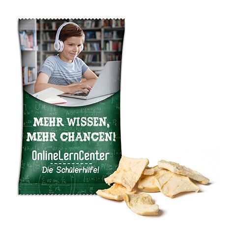 Apfelchips weiss | 1-farbiger Flexodruck | Standard-Folie