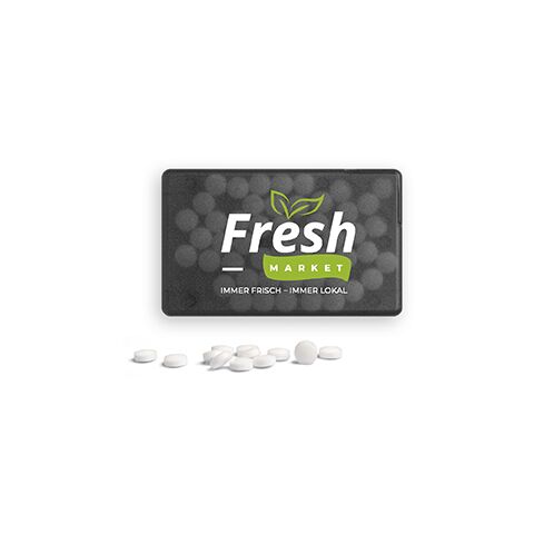 Werbeartikel MintCard – grau-transparent – mit Logo bedruckt