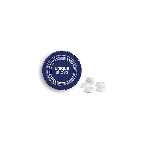 Werbeartikel Super Mini Clic Clac Box – königsblau – mit Logo bedruckt