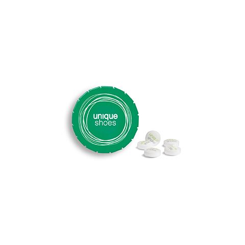 Werbeartikel Super Mini Clic Clac Box – Grün – mit Logo bedruckt