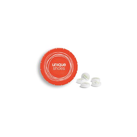 Werbeartikel Super Mini Clic Clac Box – orange – mit Logo bedruckt