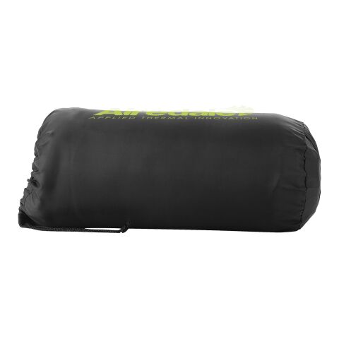 Werbeartikel Huggy Fleecedecke und Hülle – limone – mit Logo bedruckt