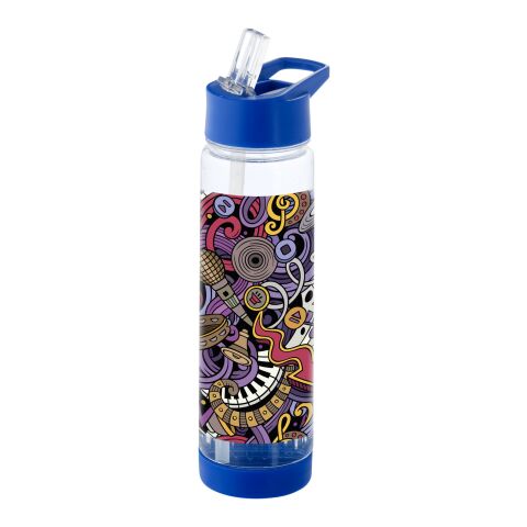 Tutti frutti Trinkflasche mit Fruchtsieb Standard | transparent-blau | ohne Werbeanbringung | Nicht verfügbar | Nicht verfügbar
