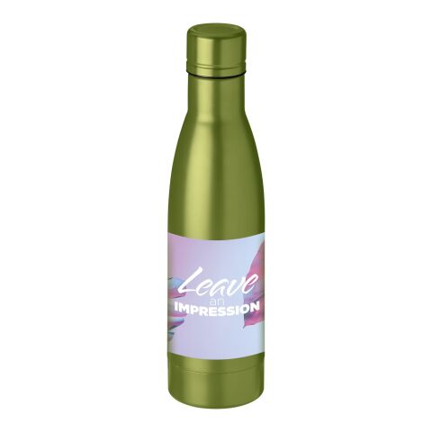 Werbeartikel 500 ml Vasa Kupfer-Vakuum Isolierflasche Edelstahl doppelwandig für 12h heiss & 48h kalt – limone – mit Logo bedruckt