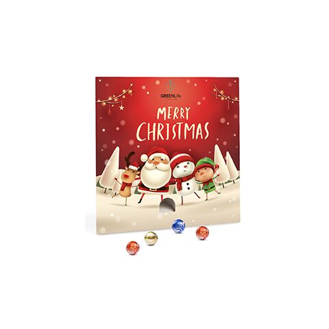 Lindt Lindor Adventsspender &quot;Quadrat&quot; 4c Digitaldruck | Nicht verfügbar