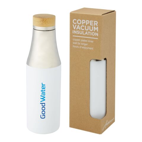 Hulan Mit Kupfer vakuumisolierte 540 ml Edelstahlflasche mit Bambusdeckel
