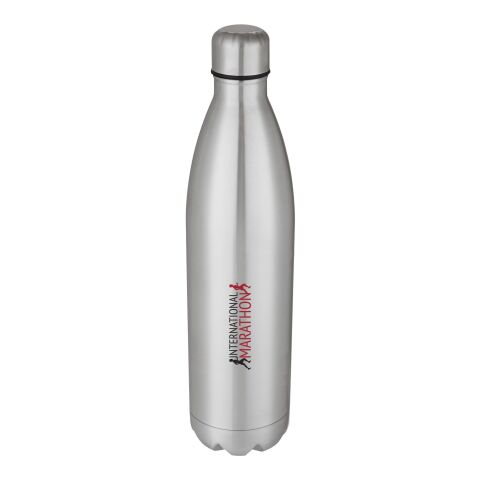 Werbeartikel Cove 1 L Isolierflasche 18/8 Edelstahl vakuumisoliert LFGB-geprüft & BPA-frei inkl. Geschenkbox – silber – mit Logo bedruckt