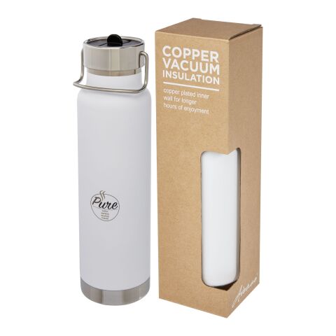 Thor 750 ml Kupfer-Vakuum Sportflasche mit Trinkhalm Standard | weiss | ohne Werbeanbringung | Nicht verfügbar | Nicht verfügbar