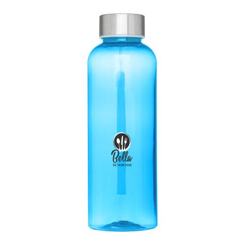 Nachhaltiger Werbeartikel RPET Sport Trinkflasche 500 ml Bodhi recycelt Edelstahl Deckel BPA-frei LFGB geprüft – hellblau – mit Logo bedruckt