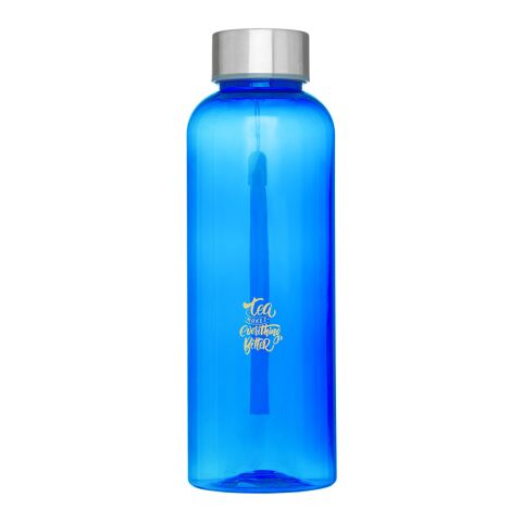 Nachhaltiger Werbeartikel RPET Sport Trinkflasche 500 ml Bodhi recycelt Edelstahl Deckel BPA-frei LFGB geprüft – royalblau – mit Logo bedruckt