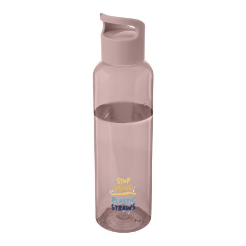 48h Express-Druck Nachhaltiger Werbeartikel Sky 650 ml Sportflasche aus recyceltem Kunststoff – Dusty Pink – mit Logo bedruckt