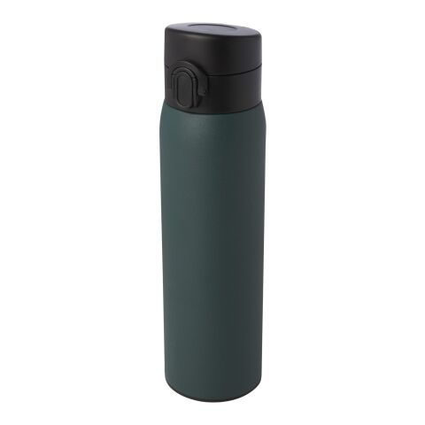48h Express-Druck Nachhaltiger Werbeartikel Sika 450 ml RCS-zertifizierte Isolierflasche aus recyceltem Edelstahl – waldgrün – mit Logo bedruckt