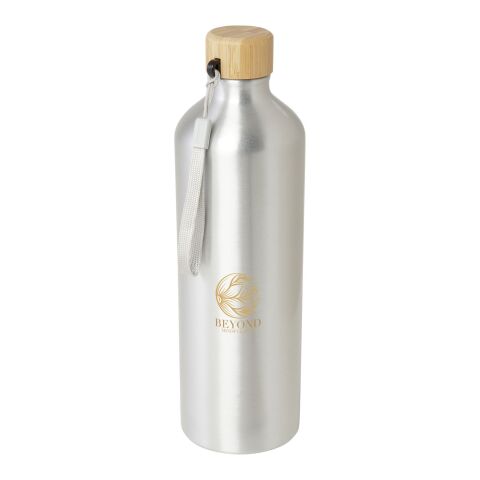 Malpeza 1L RCS-zertifizierte Wasserflasche aus recyceltem Aluminium Standard | silber | ohne Werbeanbringung | Nicht verfügbar | Nicht verfügbar