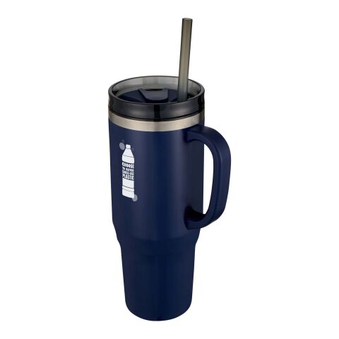 Melbourne 1200 ml RCS-zertifizierter Isolierbecher mit Strohhalm Standard | navy | ohne Werbeanbringung | Nicht verfügbar | Nicht verfügbar