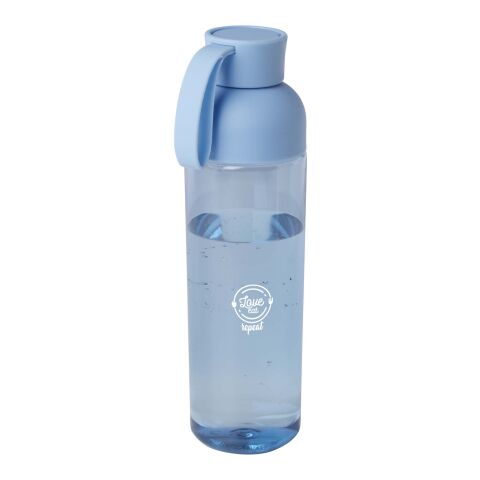48h Express-Druck Nachhaltiger Werbeartikel Illuminate 600 ml RPET-Wasserflasche – hellblau – mit Logo bedruckt